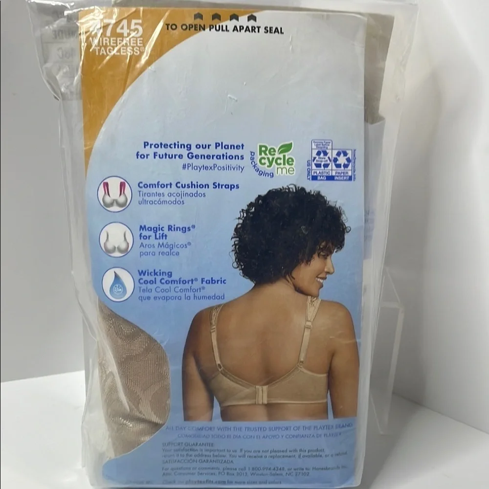Playtex 18 Hour Ultimate Lift & Support Bras - Nude or White 48C NWT